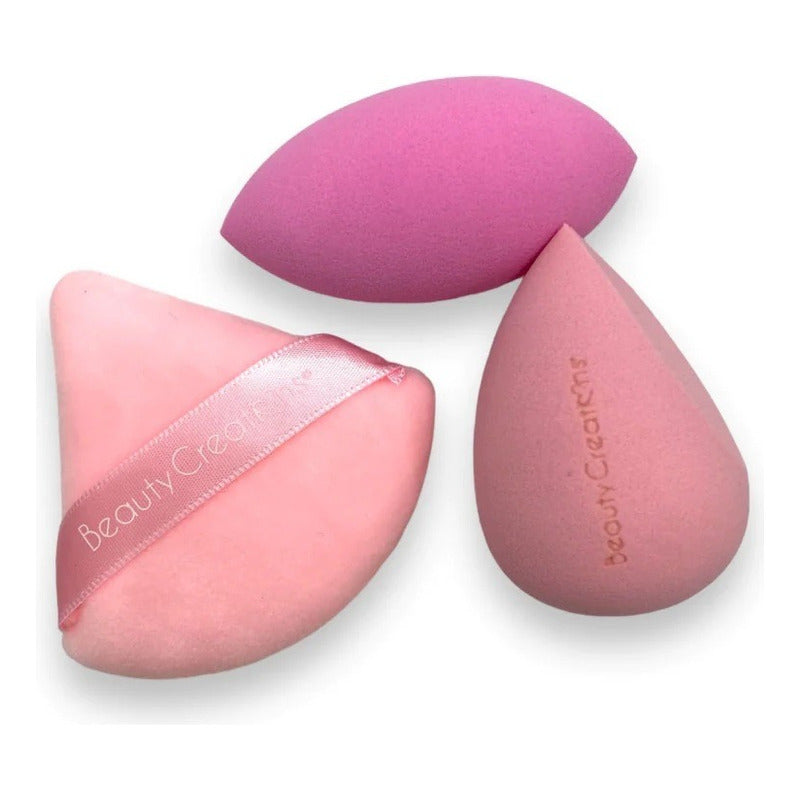 Trio Blend & Set 2 Esponjas + Borla Beauty Creations