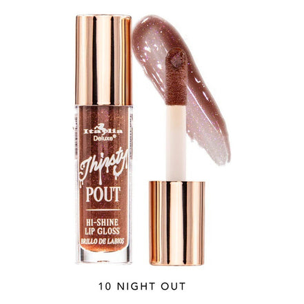 Set Gloss Labiales Thirsty Pout Hi Shine Italia Deluxe 4 Pcs