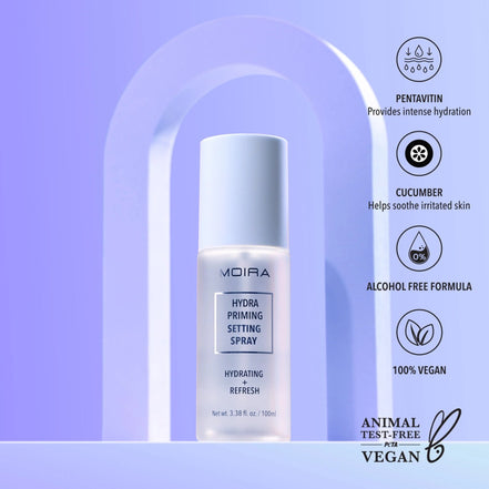 Spray Fijador Maquillaje Hidratante Moira Hydra Priming