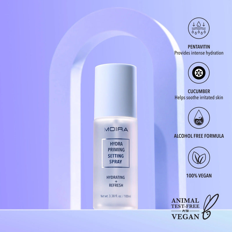 Spray Fijador Maquillaje Hidratante Moira Hydra Priming