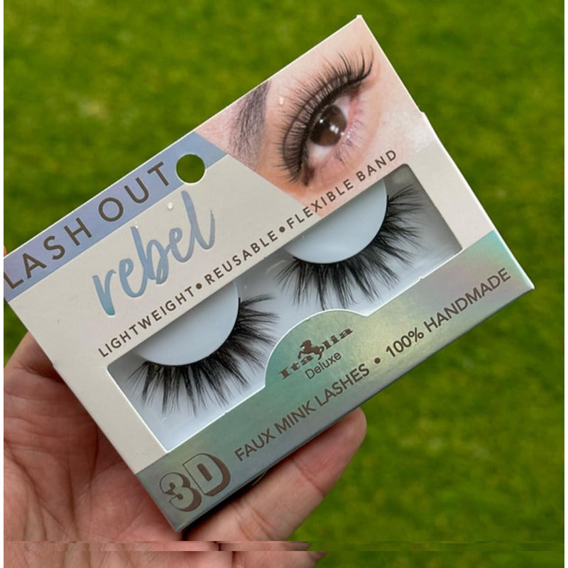 3pack Pestañas Postizas Efecto 3d Lash Out Italia Deluxe