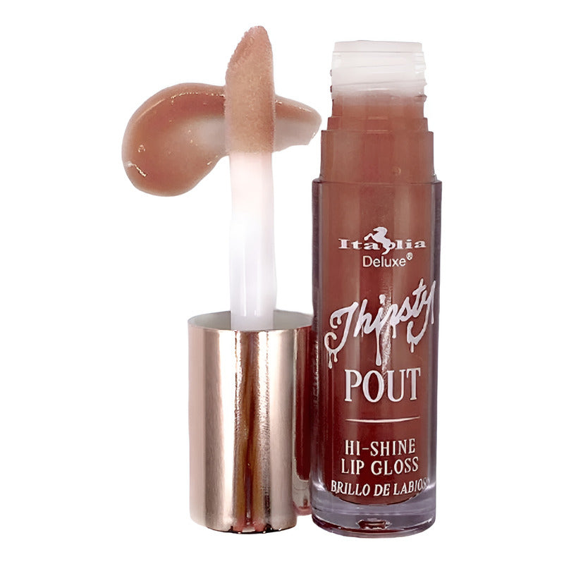 Italia Deluxe Thirsty Pout Hi-shine Lip Gloss Alto Brillo