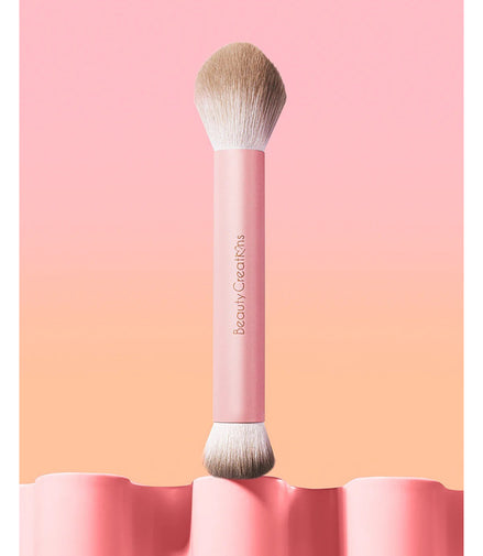 Brocha Doble Para Rubor Liquid Blush Beauty Creations Rosa