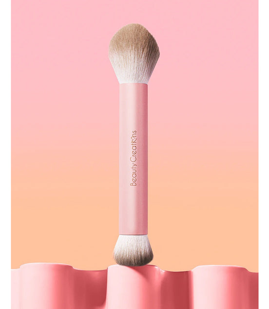 Brocha Doble Para Rubor Liquid Blush Beauty Creations Rosa