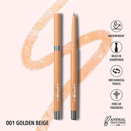 Shimmer Liner Delineador Metalico En Gel Moira 1 Pz 18 Tonos