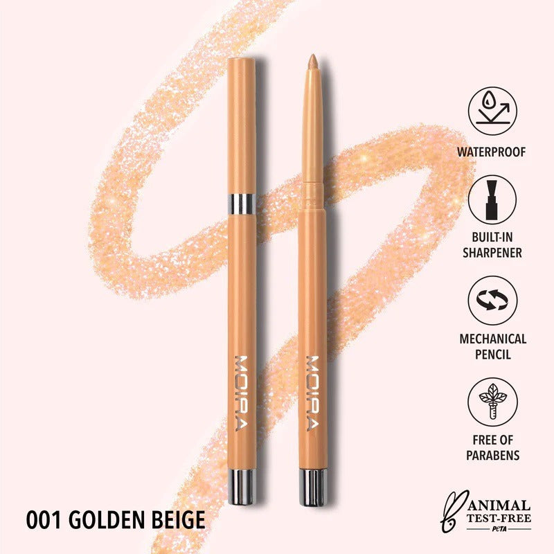 Shimmer Liner Delineador Metalico En Gel Moira 1 Pz 18 Tonos