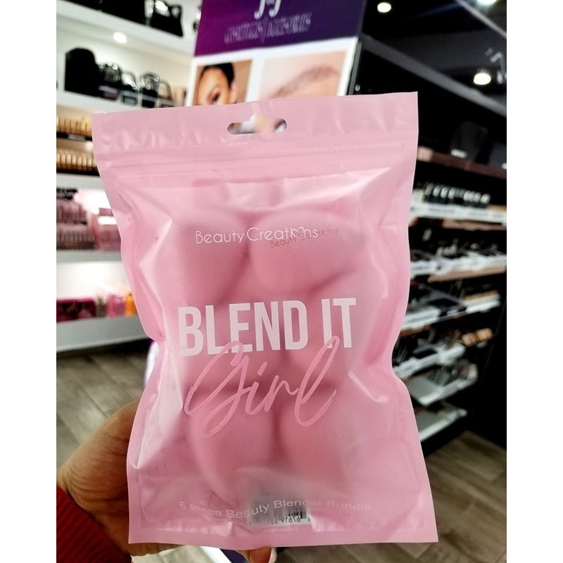 Set De 6 Esponjas Maquillaje Blend It Girl Beauty Creations
