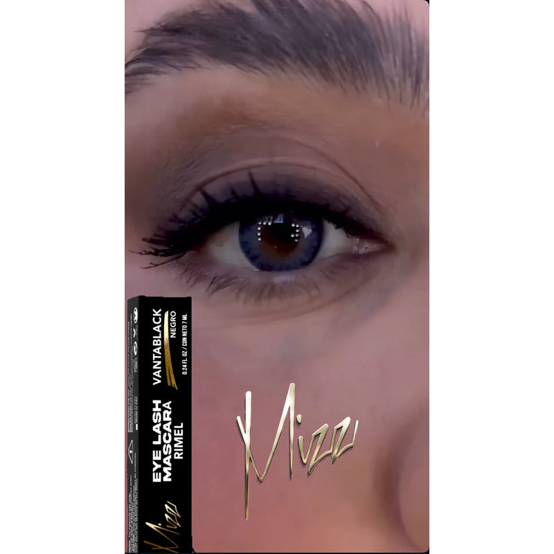 Mascara De Pestañas Vantablack Waterproof Mizz Pro Colors