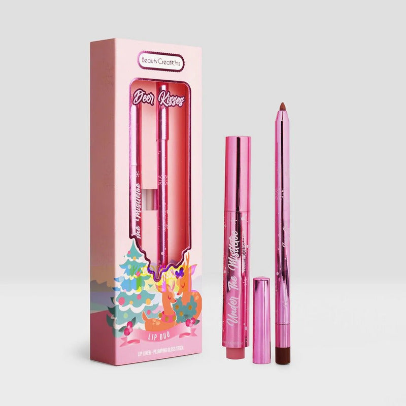 Lip Duo Deer Kisses Gloss Stick+delineador Beauty Creations