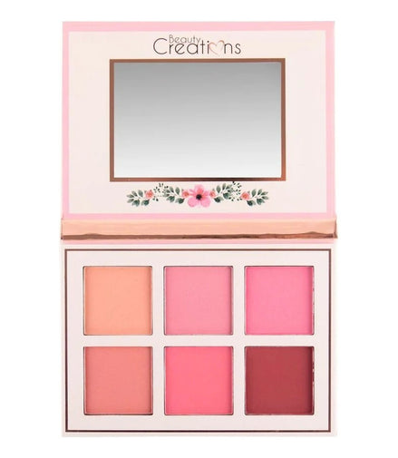 Paleta De Rubores Floral Bloom Beauty Creations 6 Tonos