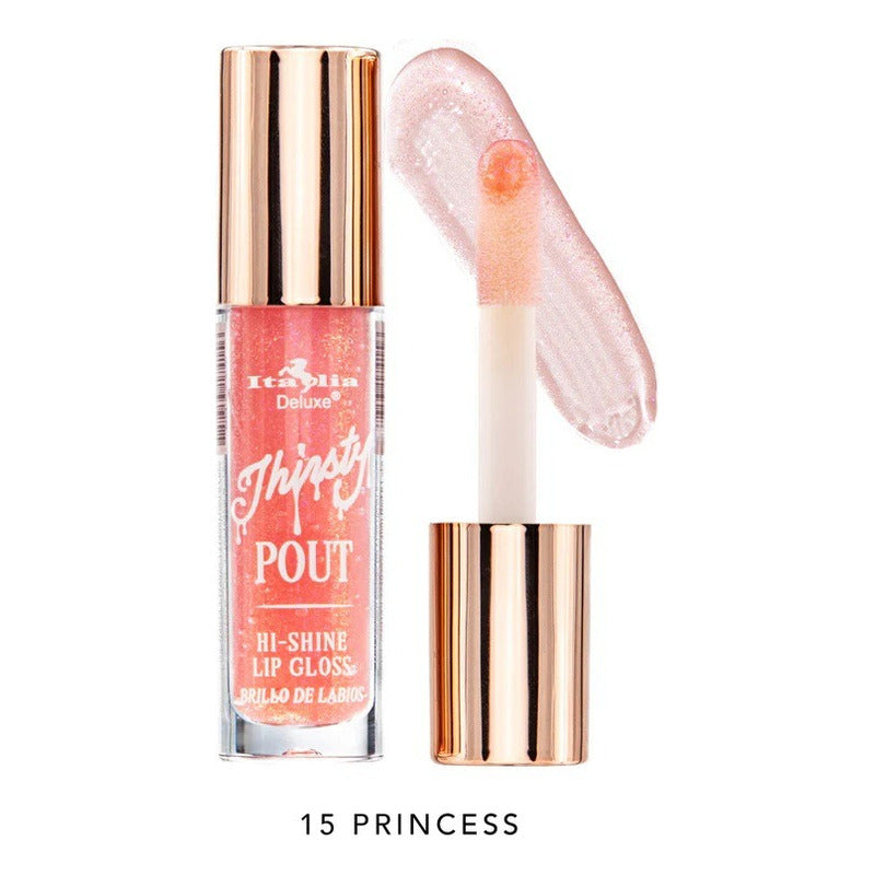 Set Gloss Labiales Thirsty Pout Hi Shine Italia Deluxe 4 Pcs