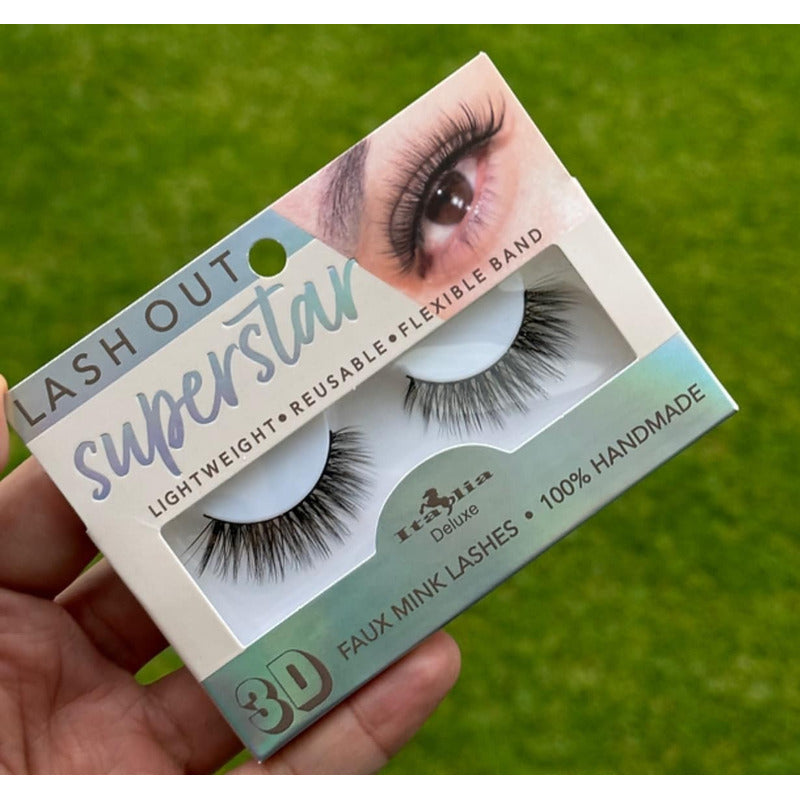 3pack Pestañas Postizas Efecto 3d Lash Out Italia Deluxe