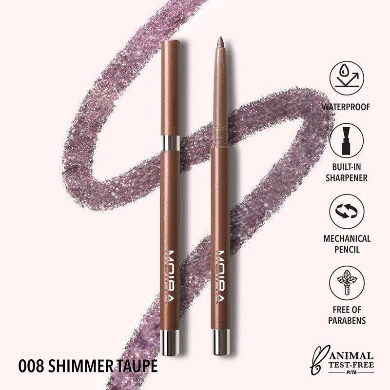 Shimmer Liner Delineador Metalico En Gel Moira 1 Pz 18 Tonos