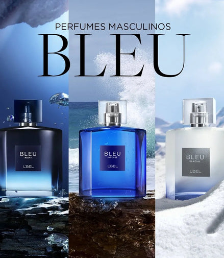 Set 3 Pzs Perfumes Bleu L'bel Intense Night Y Glacial 100ml