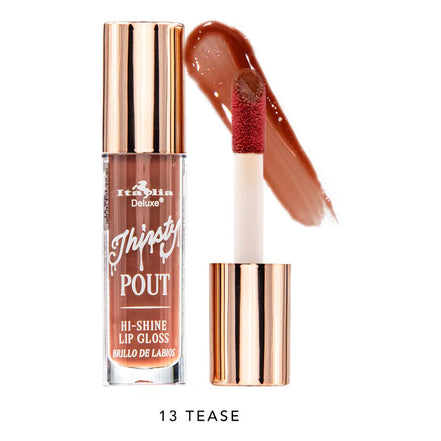 Set Gloss Labiales Thirsty Pout Hi Shine Italia Deluxe 4 Pcs