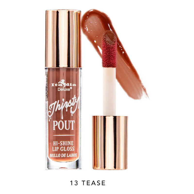 Set Gloss Labiales Thirsty Pout Hi Shine Italia Deluxe 4 Pcs