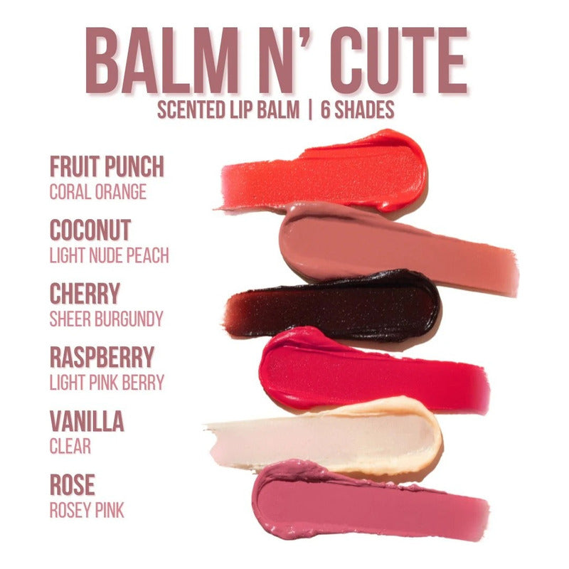 Bálsamo Labial Hidratante Balm N' Cute Beauty Creations Fruit Punch