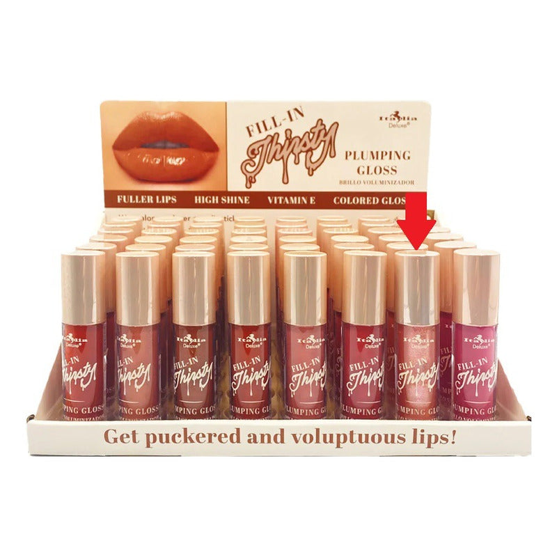 Italia Deluxe Fill In Thirsty Pout Lip Gloss Voluminizador