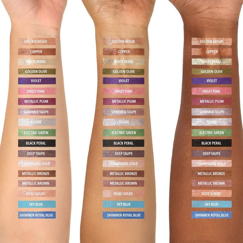 Shimmer Liner Delineador Metalico En Gel Moira 1 Pz 18 Tonos