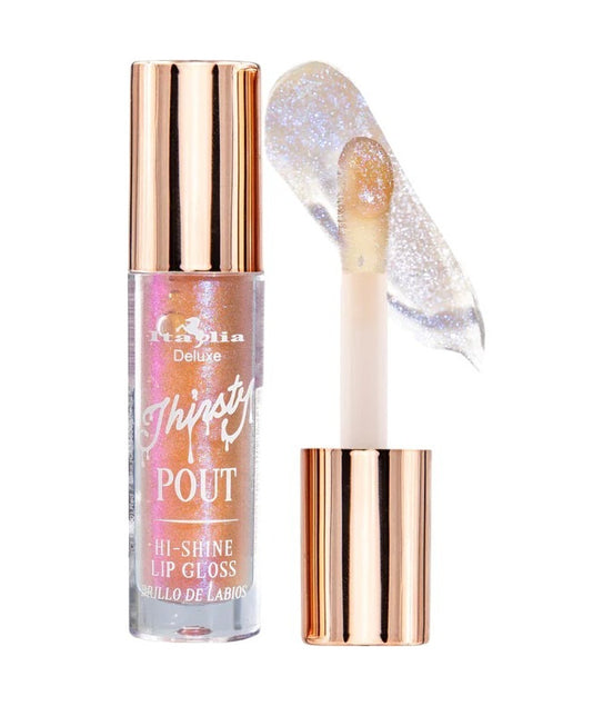 Italia Deluxe Thirsty Pout Hi-shine Lip Gloss Ice Queen 16 Ice Queen