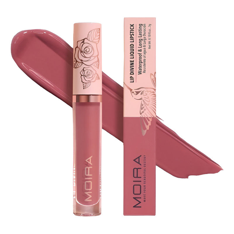 Labial Liquido Moira Lip Divine Larga Duracion 1 Pz 24 Tonos