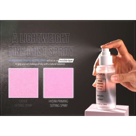 Spray Fijador Maquillaje Hidratante Moira Hydra Priming