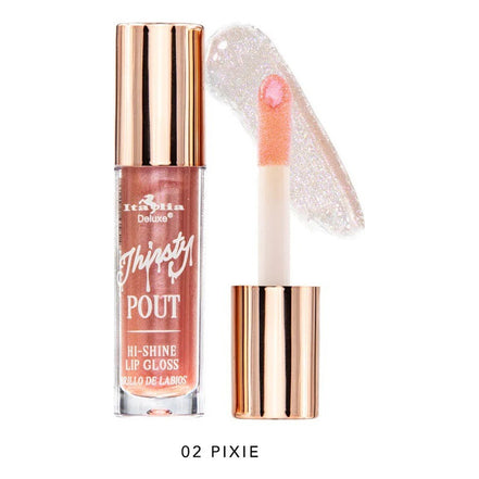 Set Gloss Labiales Thirsty Pout Hi Shine Italia Deluxe 4 Pcs