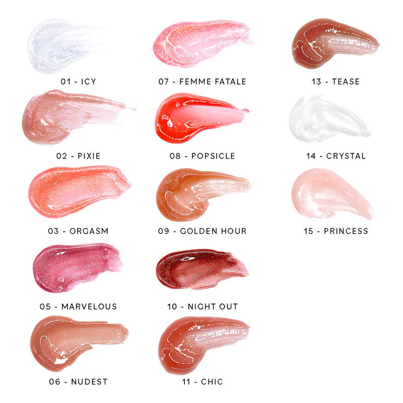 Lip Gloss Thirsty Pout Hi-shine Italia Deluxe Night Out