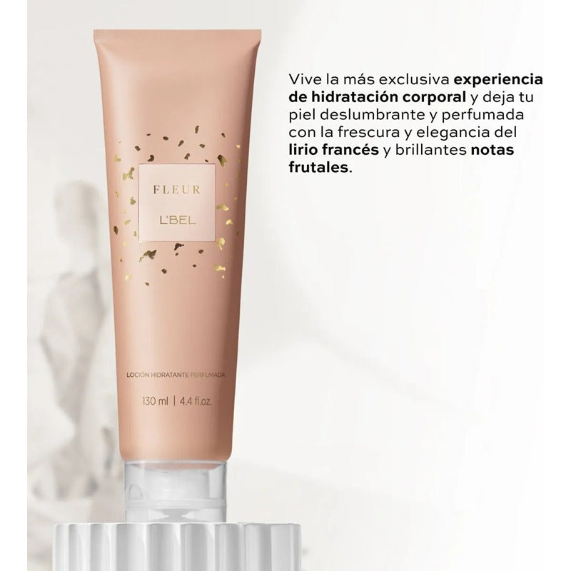 Set 3 Pzs Fleur L'bel Perfume Crema Corporal Y Miniperfume