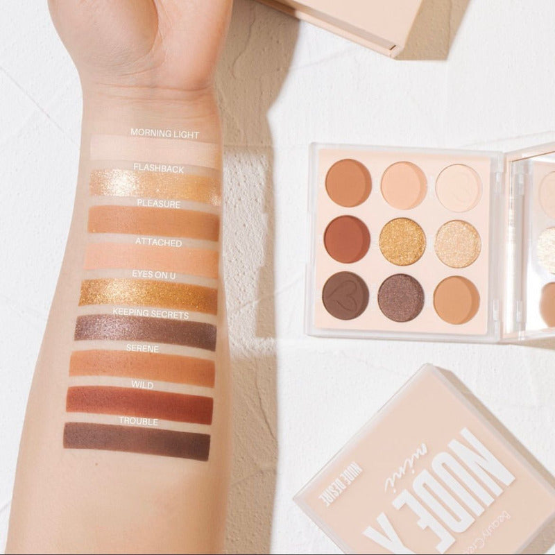 Paleta De Sombras Nude X Beauty Creations Original 9 Tonos