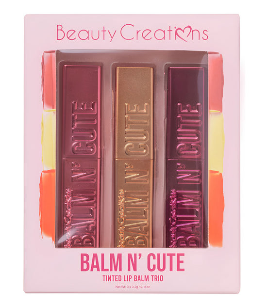 Trio Set De Balsamos Labiales Balm N' Cute Beauty Creations