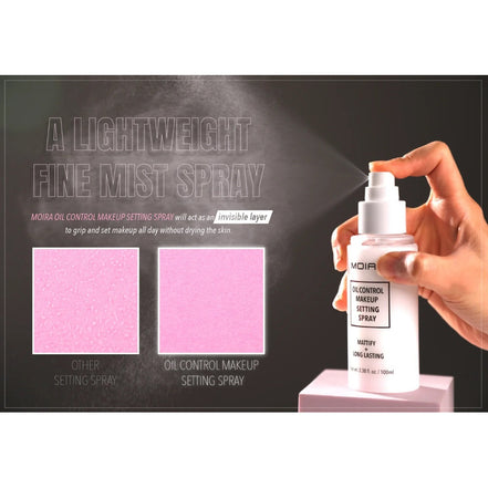 Spray Fijador Maquillaje Oil Control Moira Control Graso