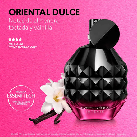 Set 2 Pzs Sweet Black Intense Cyzone Perfume+crema Perfumada