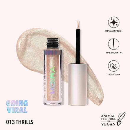 Delineador Liquido Metalico Chromatic Show Liner Moira