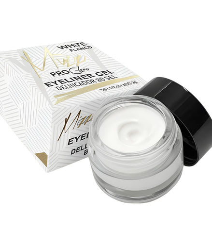 Delineador En Gel Indeleble Mizz Acabado Mate Blanco Blanco Mate