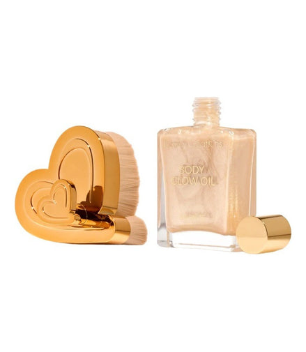 Duo Body Glow Aceite Corporal + Brocha Beauty Creations