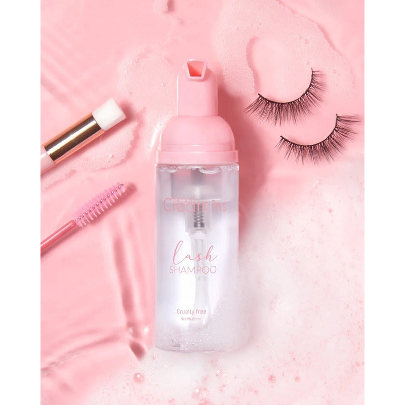 Kit Limpieza Pestañas Beauty Creations Shampoo + Ventilador
