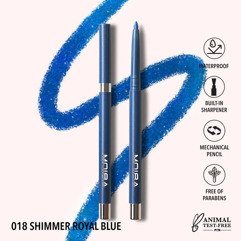 Shimmer Liner Delineador Metalico En Gel Moira 1 Pz 18 Tonos