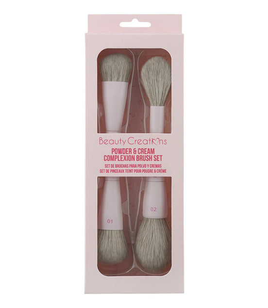 Duo De Brochas Powder & Cream Complexico Beauty Creations Powder And Cream Set