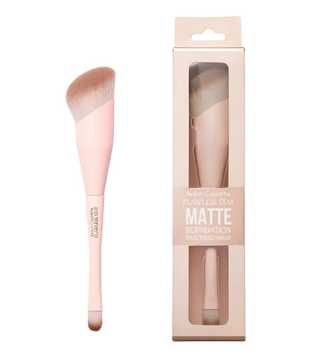 Brocha Dual Para Base Flawless Stay Matte Beauty Creations