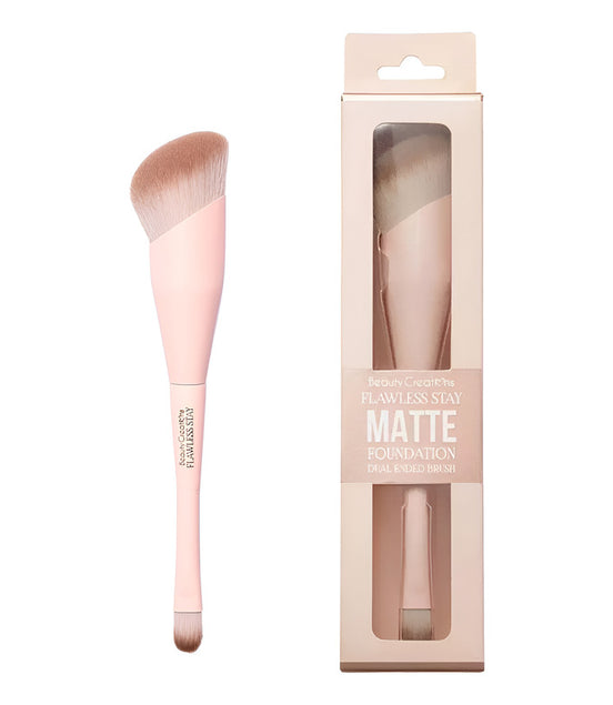 Brocha Dual Para Base Flawless Stay Matte Beauty Creations