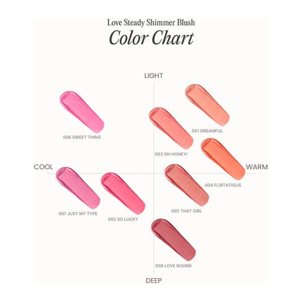 Rubor Liquido Satinado Love Steady Shimmer Blush Moira