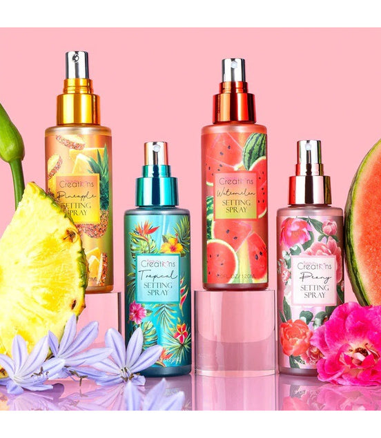 Set Fijador Maquillaje Spray Sellador Beauty Creations 4 Pzs