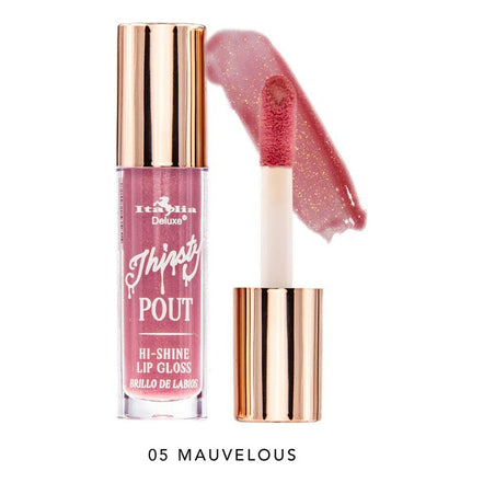 Set Gloss Labiales Thirsty Pout Hi Shine Italia Deluxe 4 Pcs