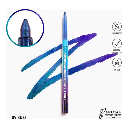 Supernova Multichrome Delineador En Gel Moira 1 Pz 10 Tonos