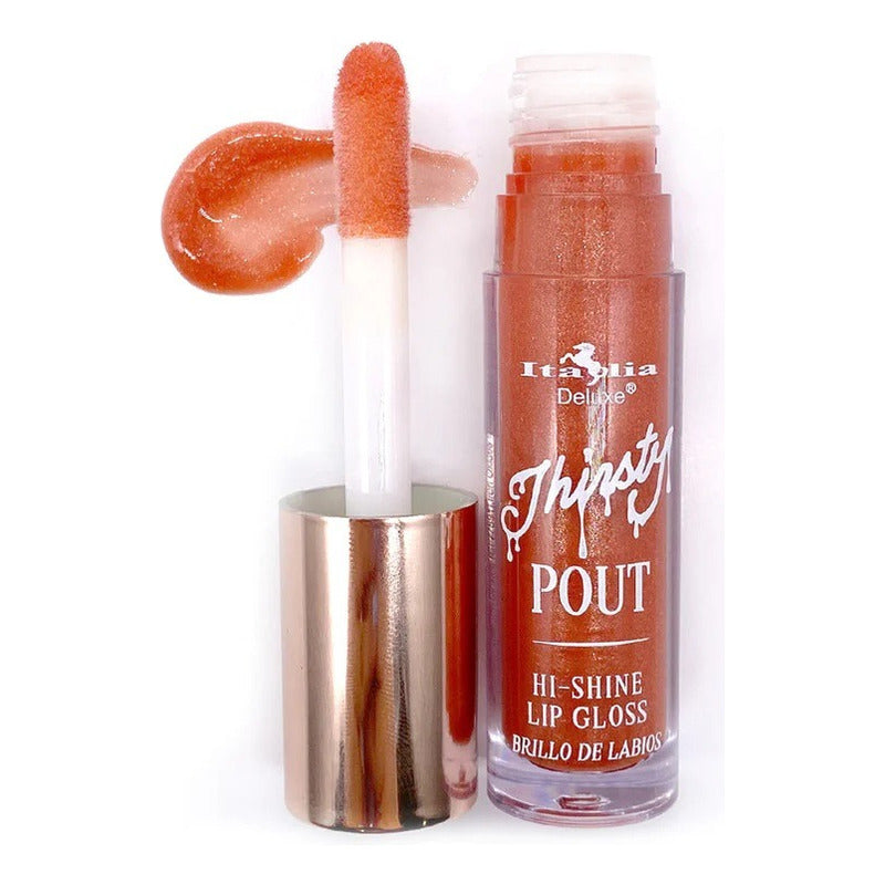 Italia Deluxe Thirsty Pout Hi-shine Lip Gloss Alto Brillo