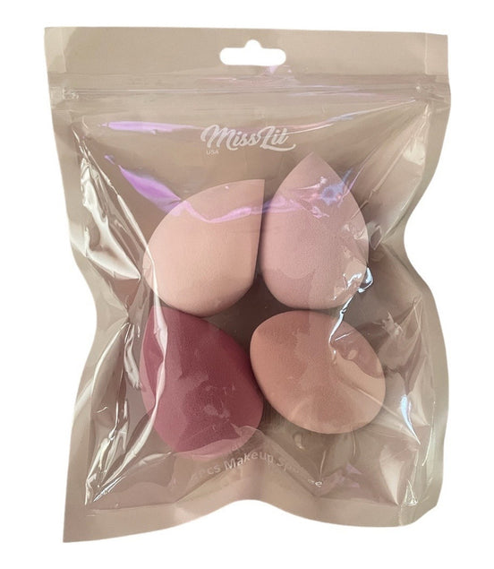 Set De Esponjas De Maquillaje Beauty Blender Miss Lil 4 Pcs