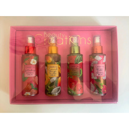 Set Fijador Maquillaje Spray Sellador Beauty Creations 4 Pzs