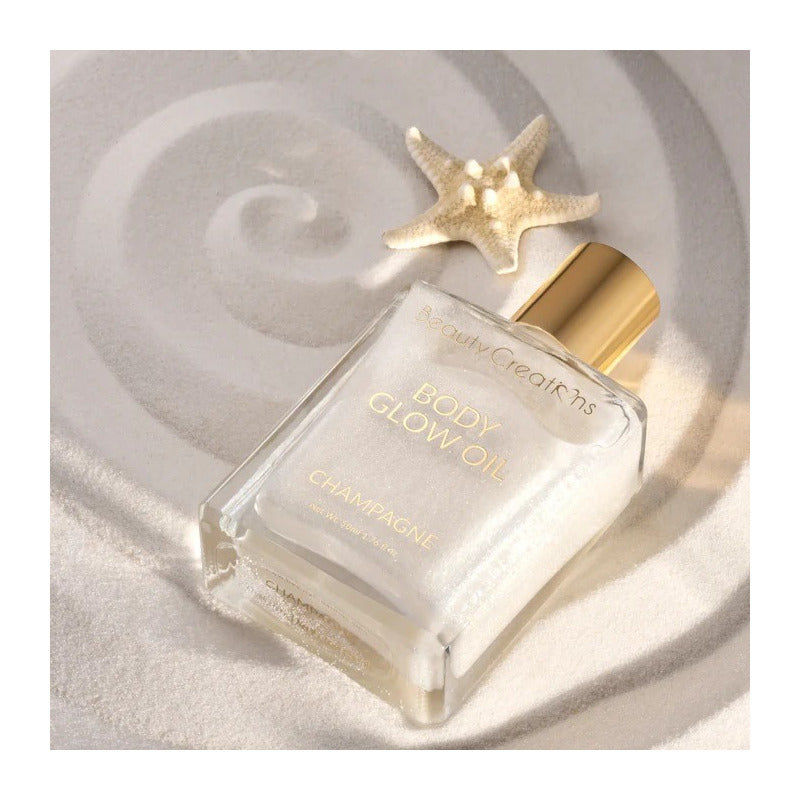 Duo Body Glow Aceite Corporal + Brocha Beauty Creations