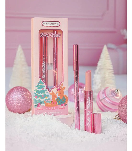 Lip Duo Deer Kisses Gloss Stick+delineador Beauty Creations